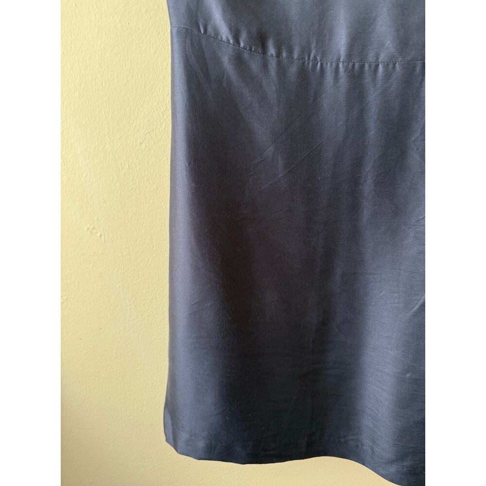 Tory Burch Navy Mini Dress with Embellished Flower Neckline - Picture 8 of 8